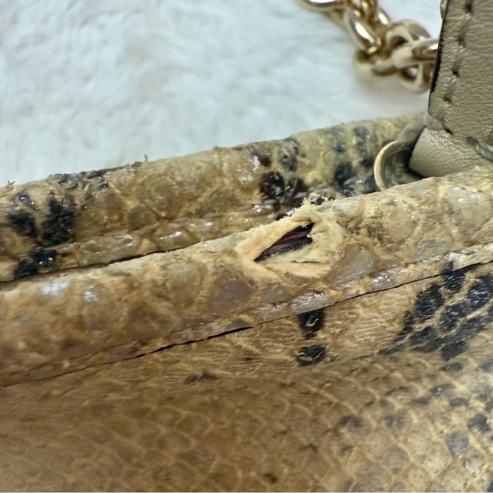 Coach Vintage Embossed Python Exotic Snakeprint W… - image 5